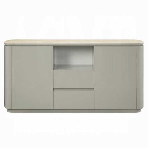 Acme Ingram Ceramic Top & Light Gray Server - Image 2