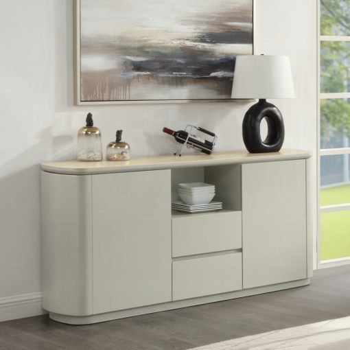 Acme Ingram Ceramic Top & Light Gray Server - Image 6