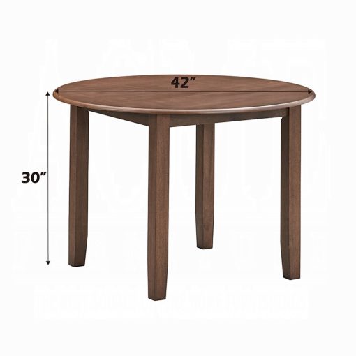 Acme Ferris Brown Round Dining Table - Image 5