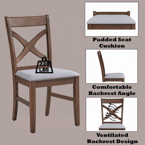 Acme Ferris Brown Side Chair - Set of 2 - Image 6