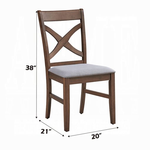 Acme Ferris Brown Side Chair - Set of 2 - Image 7