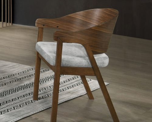 Acme Hoyte Walnut Arm Chair - Set of 2