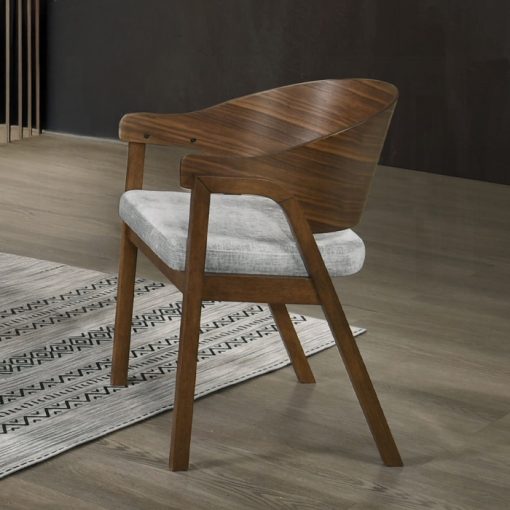 Acme Hoyte Walnut Arm Chair - Set of 2