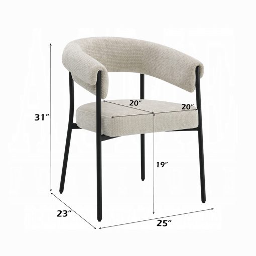 Acme Jirina Arm Chair - Set of 2 - Image 7