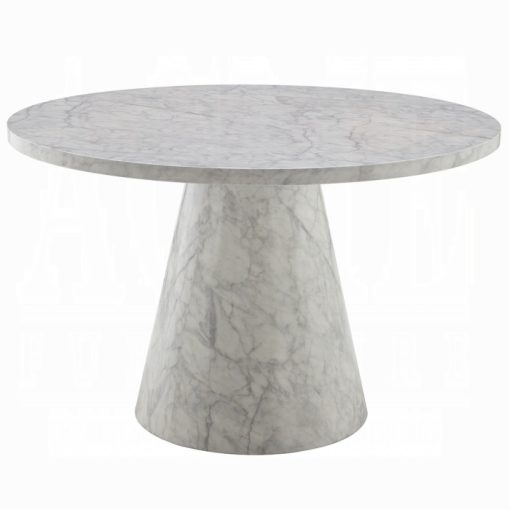 Acme Kacey Engineered Stone Round Dining Table - Image 2