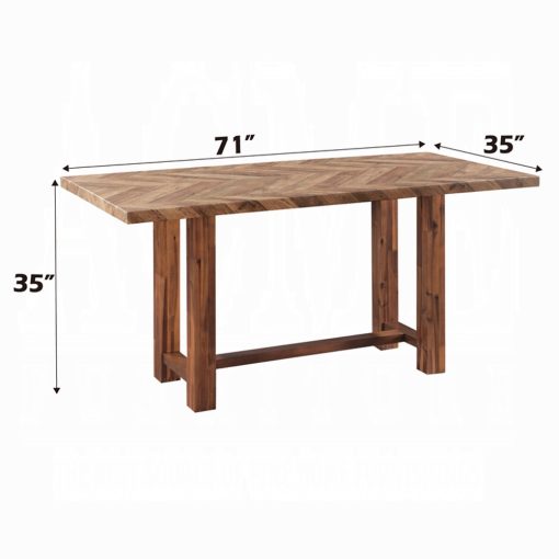Acme Gilsea Brown Counter Height Table - Image 5