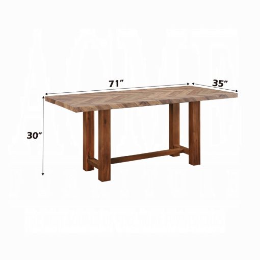 Acme Gilsea Brown Dining Table - Image 6