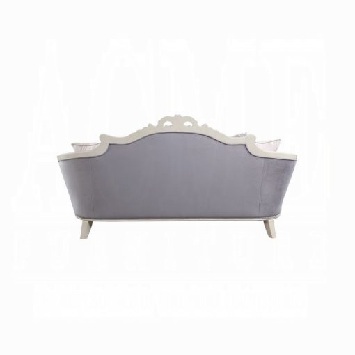 Acme Galelvith Gray Fabric Sofa with 6 Pillows - Image 5