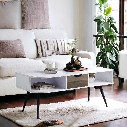 Acme Halima White & Black Coffee Table - Image 6