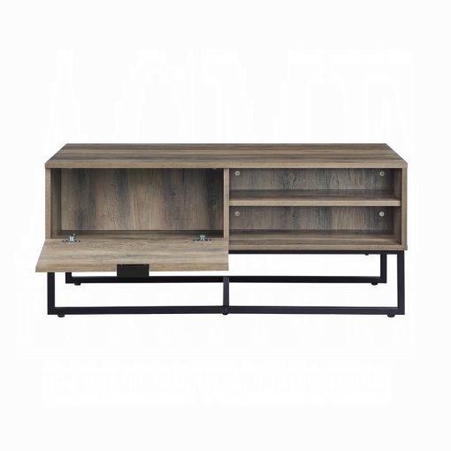 Acme Homare Rustic Oak & Black Coffee Table - Image 5