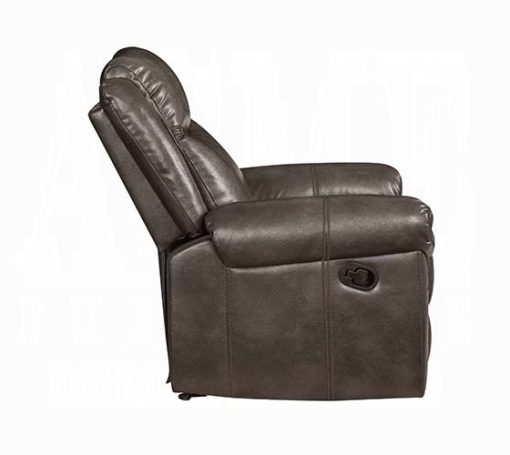 Acme Lydia Brown Leather Aire Motion Loveseat w/USB Port & Console - Image 4