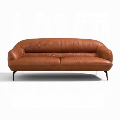 Acme Leonia Saddle Tan Top Grain Leather Sofa - Image 3