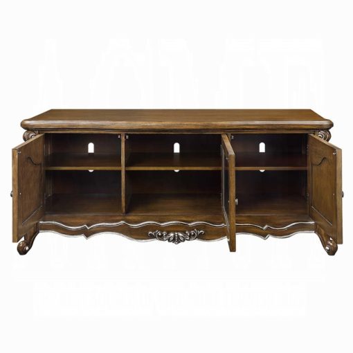 Acme Latisha Antique Oak TV Stand - Image 4