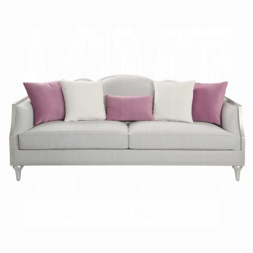 Acme Kasa Beige Linen Sofa w/5 Pillows - Image 3