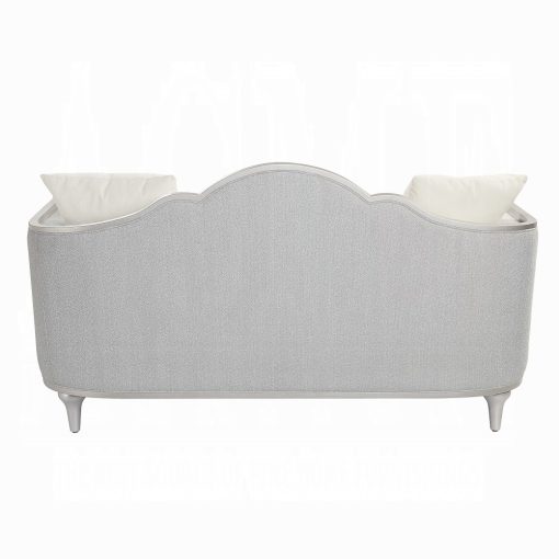 Acme Kasa Beige Linen Loveseat w/3 Pillows - Image 4