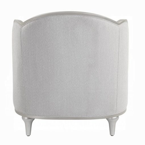 Acme Kasa Beige Linen Chair w/Pillow - Image 5
