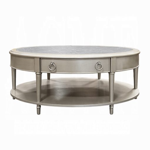 Acme Kasa Sintered Stone & Champagne Coffee Table - Image 3