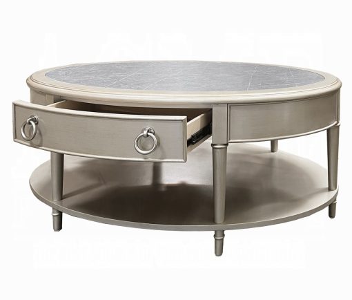 Acme Kasa Sintered Stone & Champagne Coffee Table - Image 5