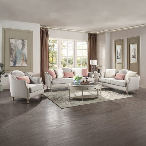 Acme Kasa Sintered Stone & Champagne Coffee Table - Image 8