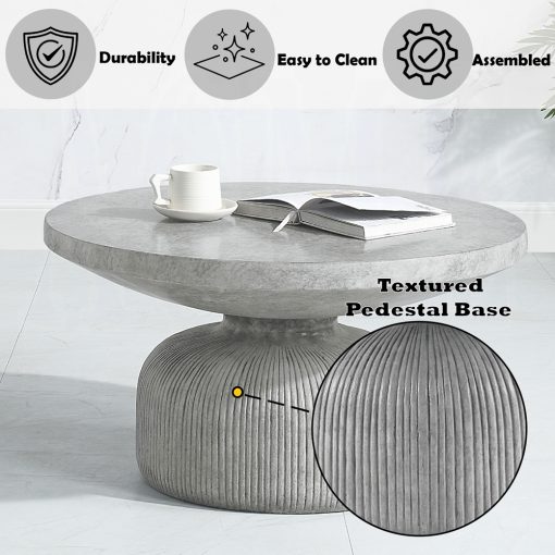 Acme Laddie Weathered Gray Coffee Table - Image 6