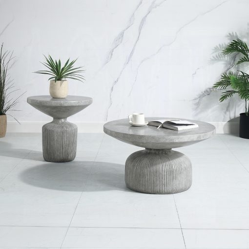 Acme Laddie Weathered Gray Coffee Table - Image 4