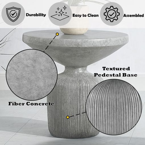 Acme Laddie Weathered Gray End Table - Image 5