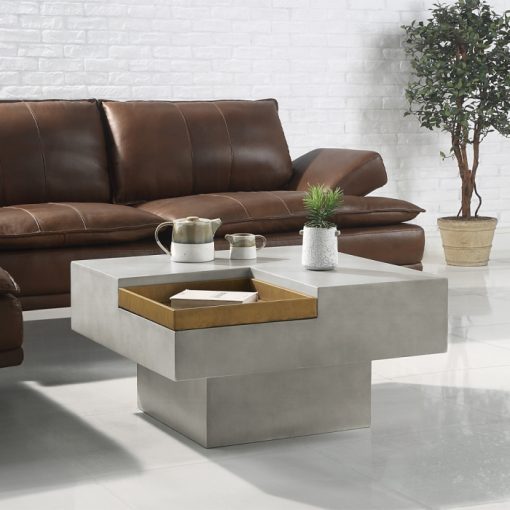 Acme Kailano Weathered Gray Coffee Table