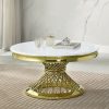 Acme Fallon Engineered Stone & Gold Coffee Table