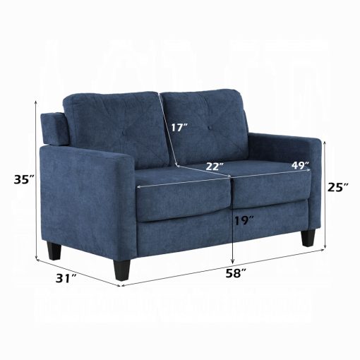 Acme Horatio Chenille Loveseat - Image 10
