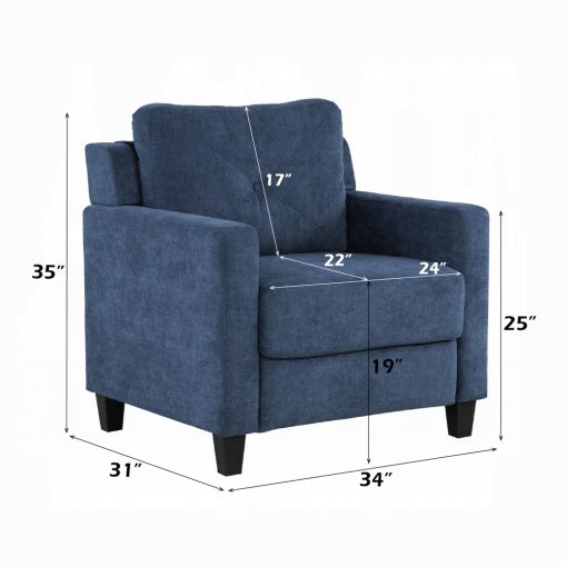 Acme Horatio Chenille Chair - Image 10