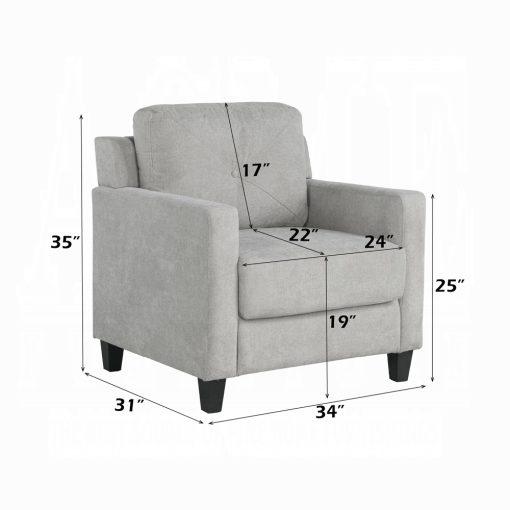 Acme Horatio Chenille Chair - Image 19