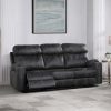 Acme Hirah Dark Gray Polish Microfiber Motion Sofa