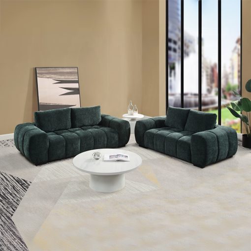 Acme Ferrand Green Chenille Sofa - Image 8
