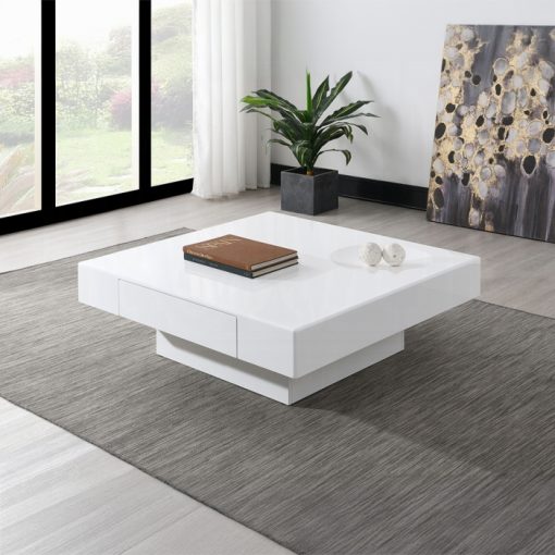 Acme Khaim White High Gloss Coffee Table