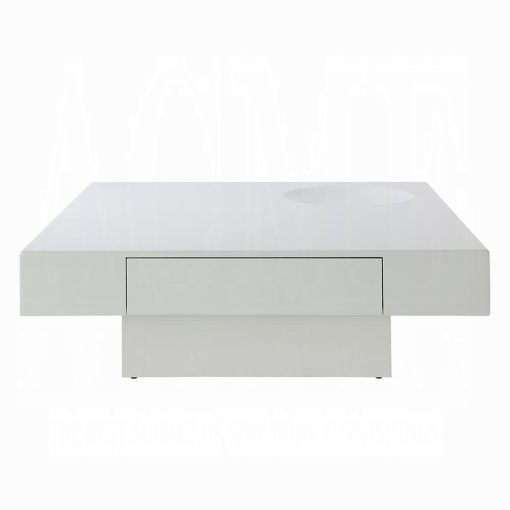 Acme Khaim White High Gloss Coffee Table - Image 3