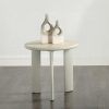 Acme Ingram Ceramic Top & Light Gray End Table