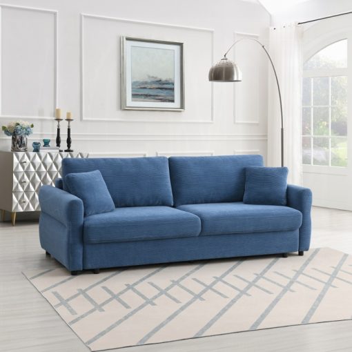 Acme Haran Sofa with Sleeper, Storage & 2 Pillows