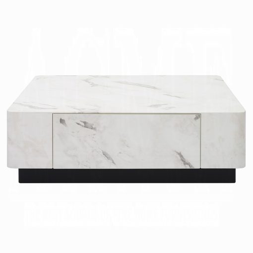 Acme Fritzy Engineered Stone Square Coffee Table - Image 3