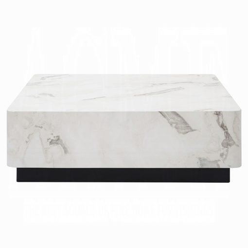 Acme Fritzy Engineered Stone Square Coffee Table - Image 4
