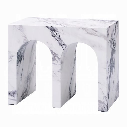 Acme Fritzy Engineered Stone Square End Table - Image 2