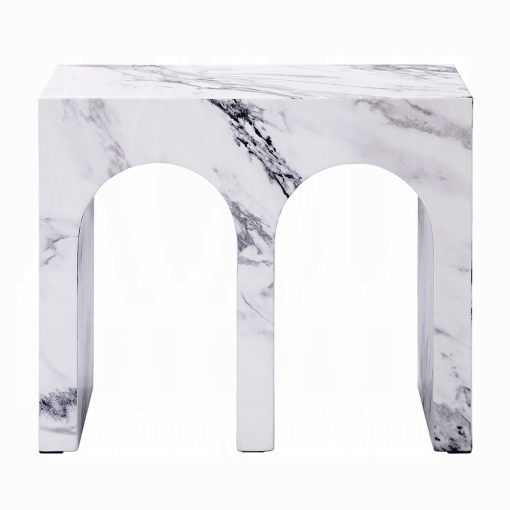 Acme Fritzy Engineered Stone Square End Table - Image 3