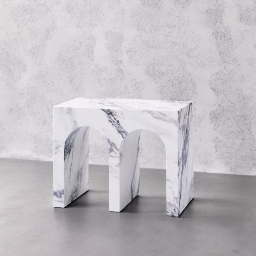 Acme Fritzy Engineered Stone Square End Table - Image 6