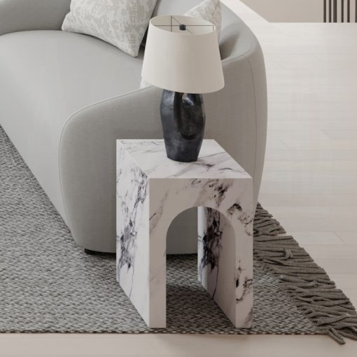 Acme Fritzy Engineered Stone End Table