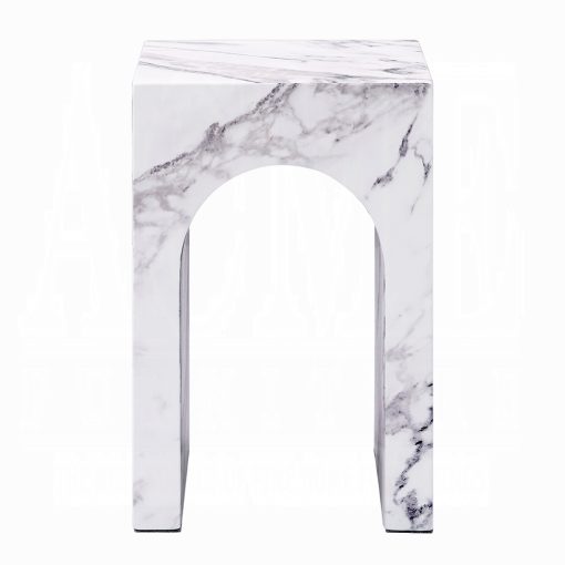 Acme Fritzy Engineered Stone End Table - Image 3