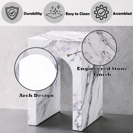Acme Fritzy Engineered Stone End Table - Image 6