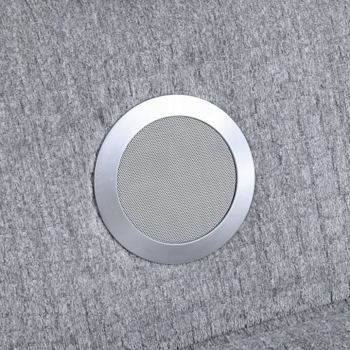 Acme Fullar Light Gary Chenille Modular Console with Wireless Charger - Image 8