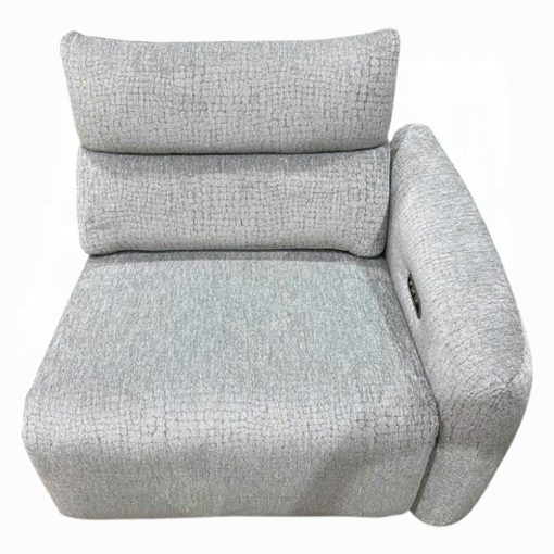 Acme Fullar Light Gary Chenille Modular Power Motion Recliner - Image 3