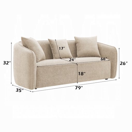 Acme Keith Chenille Sofa w/3 Pillows - Image 17