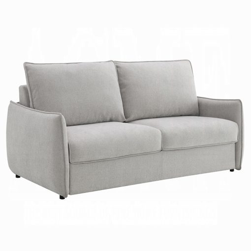 Acme Jinn Beige Chenille Sofa w/Sleeper - Image 2