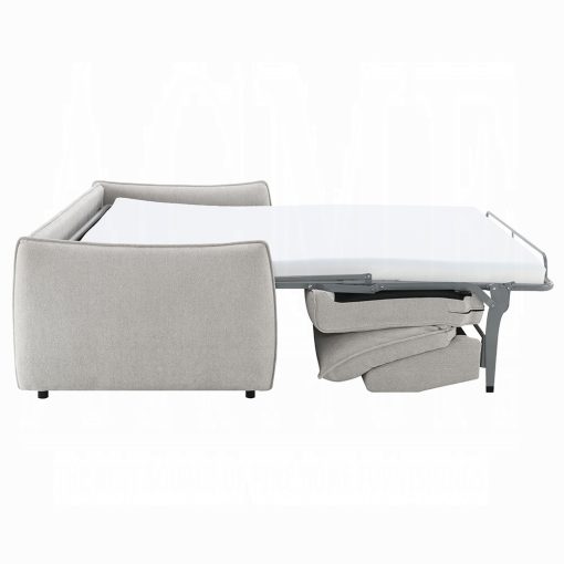 Acme Jinn Beige Chenille Sofa w/Sleeper - Image 7